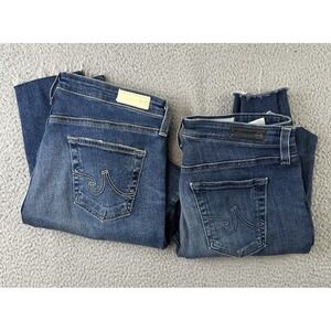 Lot of 2 AG Adriano Goldschmied Jeans Womens 29R The Legging Ankle Super Skinny
